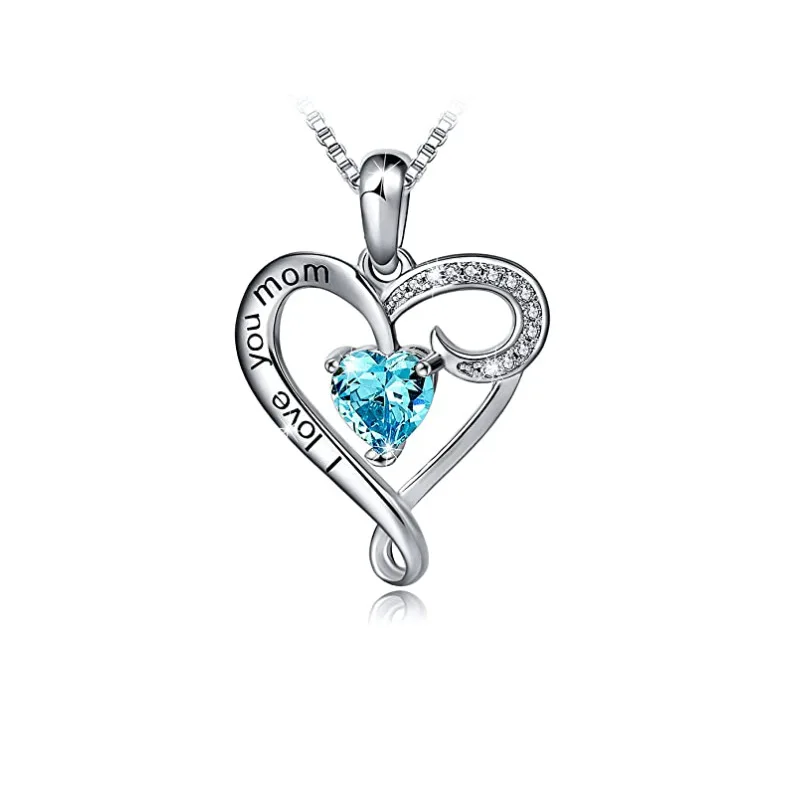 New Design 925 Sterling Silver Pendant Diamond Necklace Simple Fashion Clavicle Chain Silver Jewelry