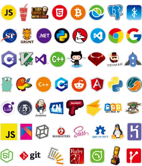 100Pcs  Laptop Mac snowboard DIY Waterproof Decorative Vinyl Sticker