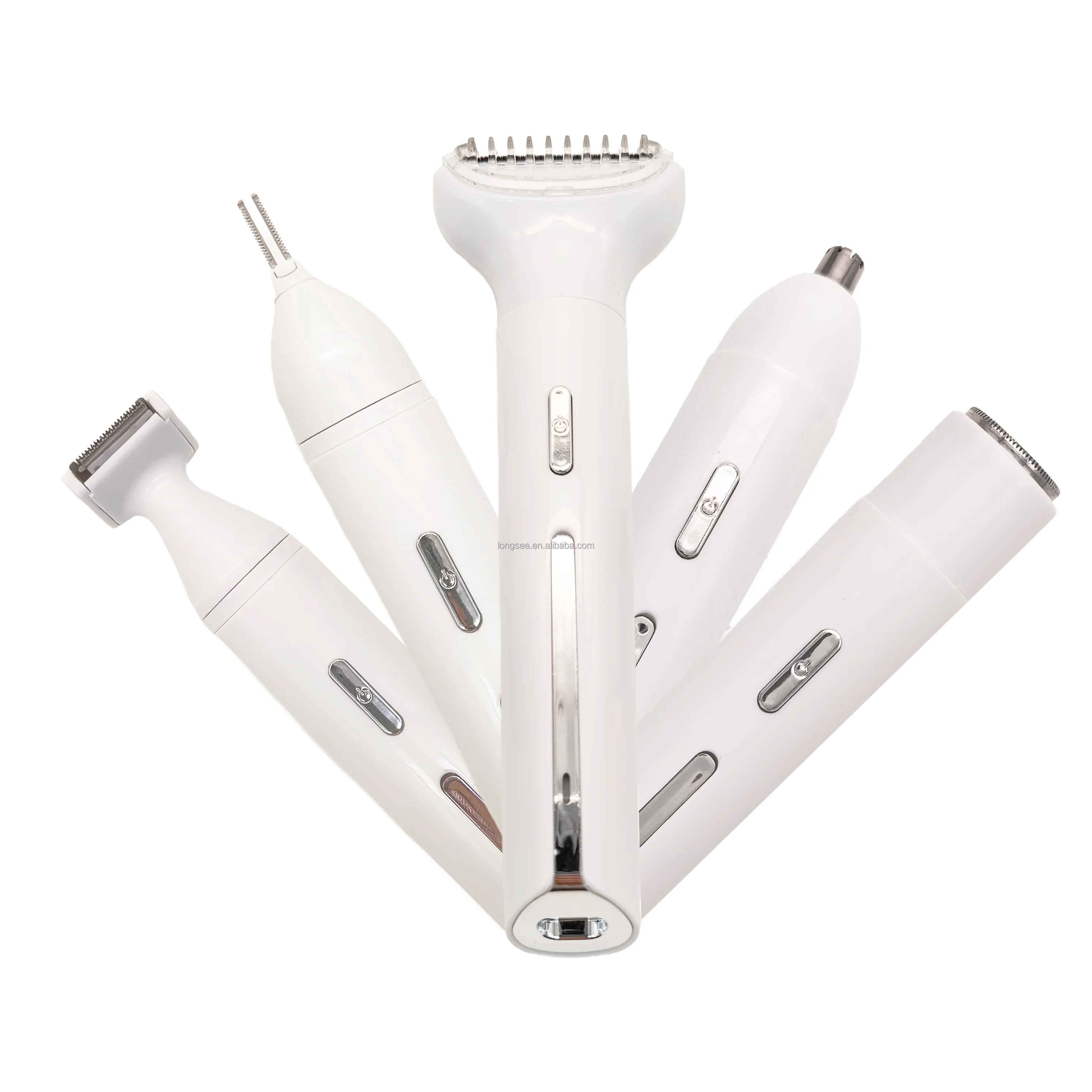 5 in 1 Multi lady shaver waterproof electric facial hair remover bikini body trimmer epilator haircut machine for women