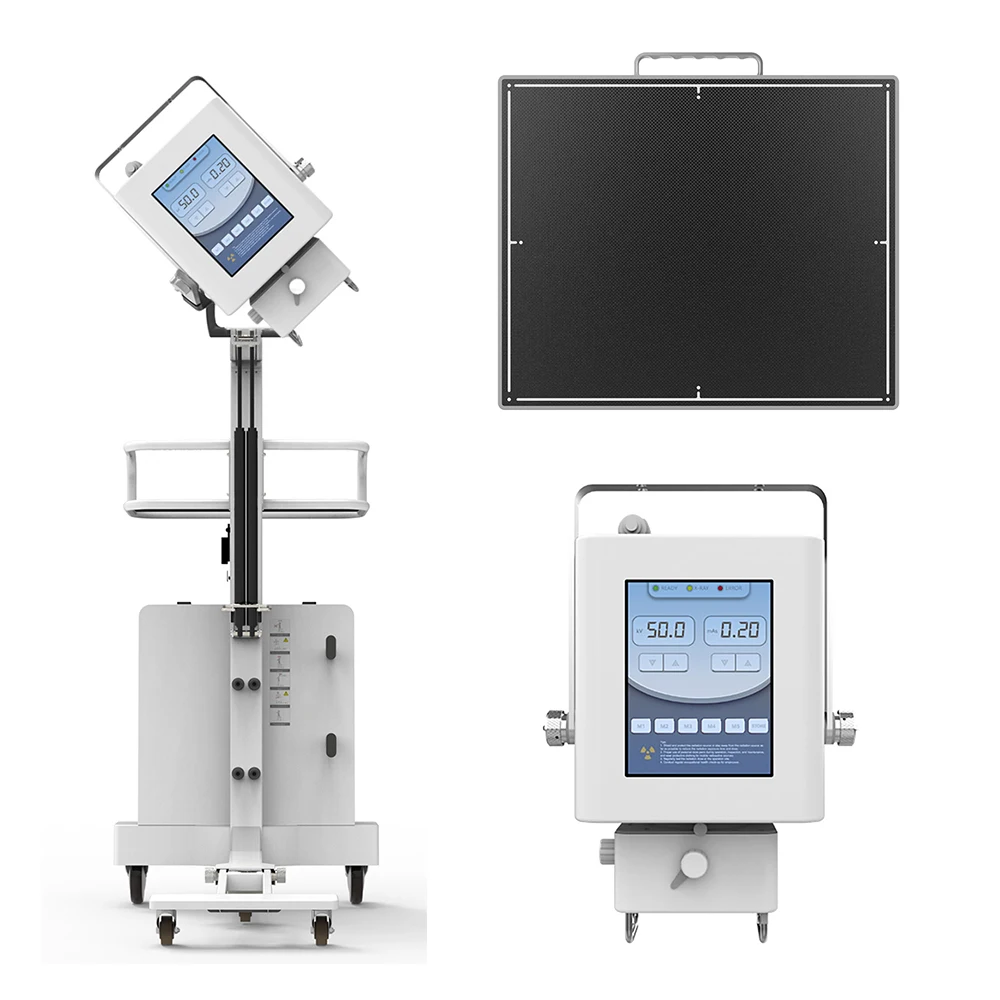 2024 Multiple Languages Touch Screen 5KW High Frequency Portable Digital X-ray Machine 5kw for human use
