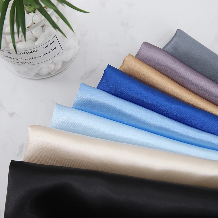 Good Quality polyester satin dress lining fabric for suit coat jacket dress