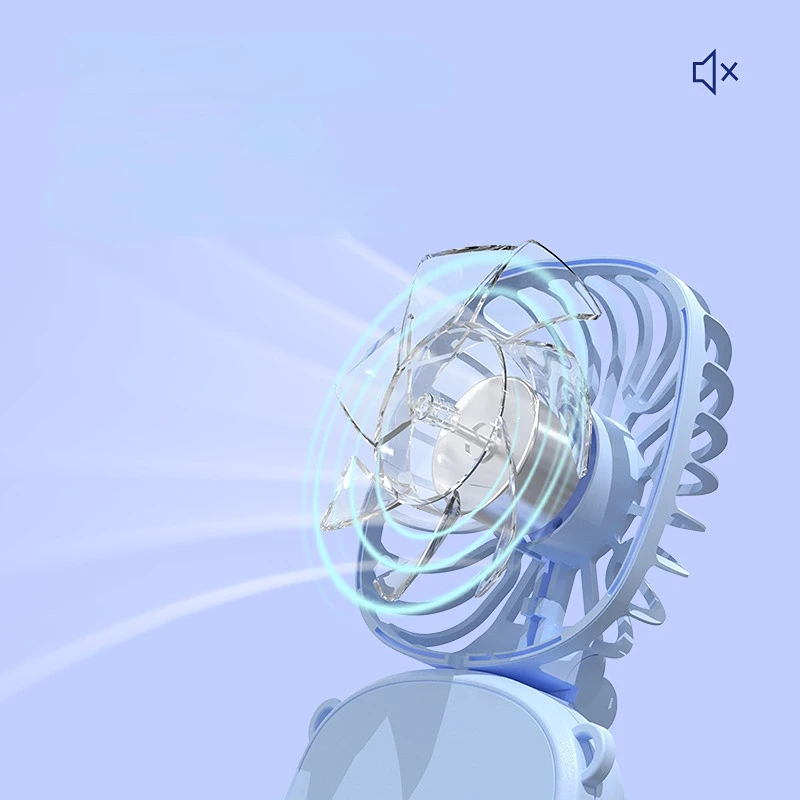 180 Degree Rotation Mini Neck Fan Portable Table Handheld Electric Fans Portable Rechargeable Hanging Wearable Cooling Fan