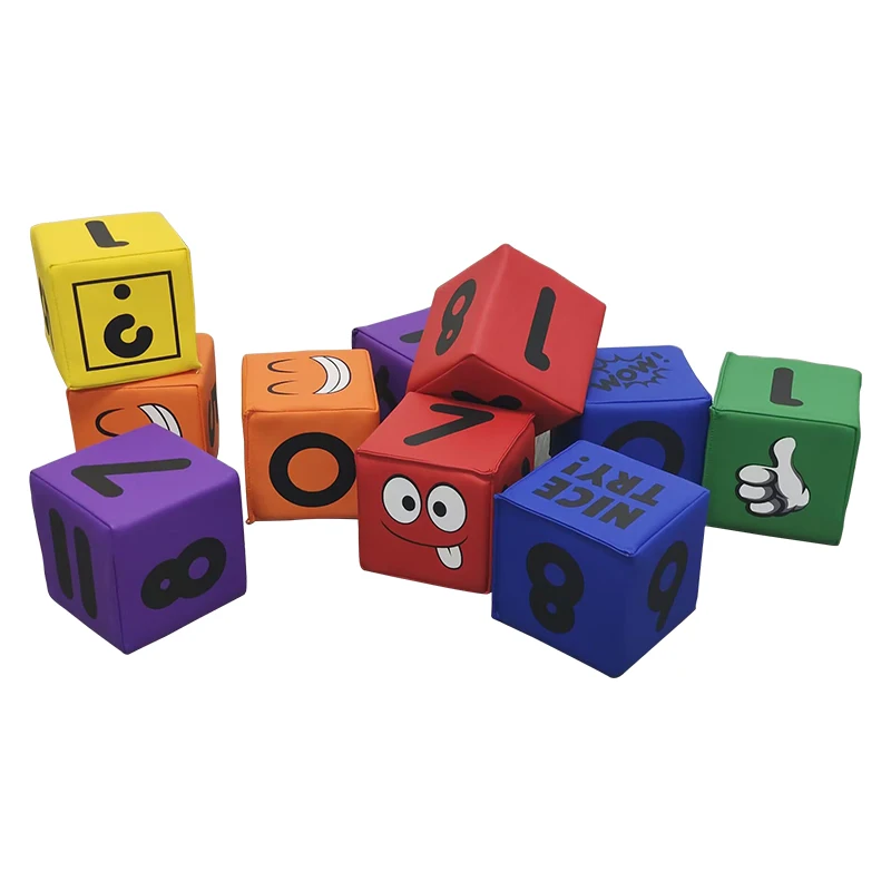 Hot Sale 12pcs Educational Soft Foam Building Blocks For Kids Soft Baby Blocks Set Soft Block Set