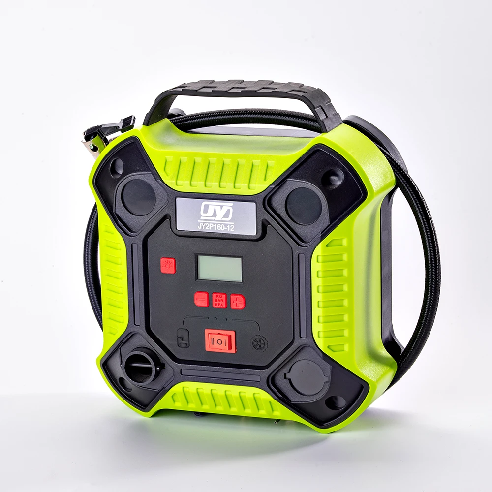 12v digital tire inflator, 160psi car air compressor, multi-purpose car air pump with vacuum function