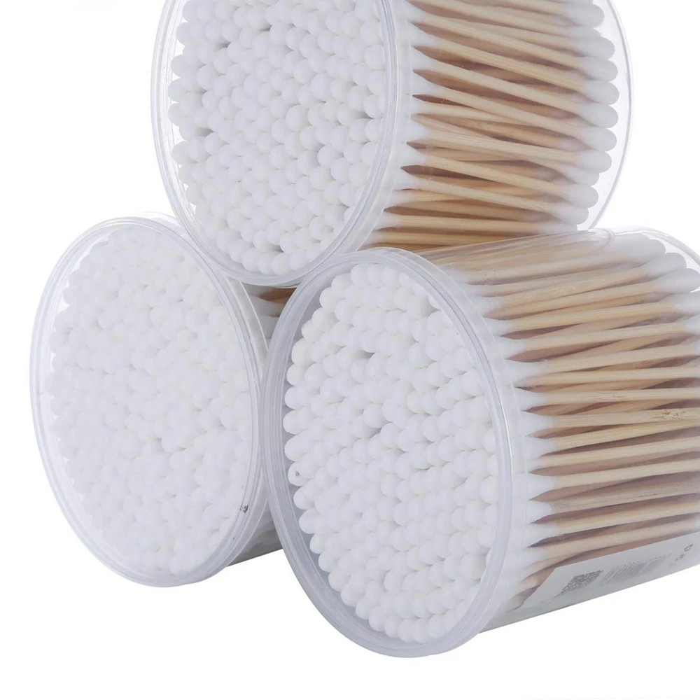 High Quality Medical Absorbent Cotton Swab with Wood Stick