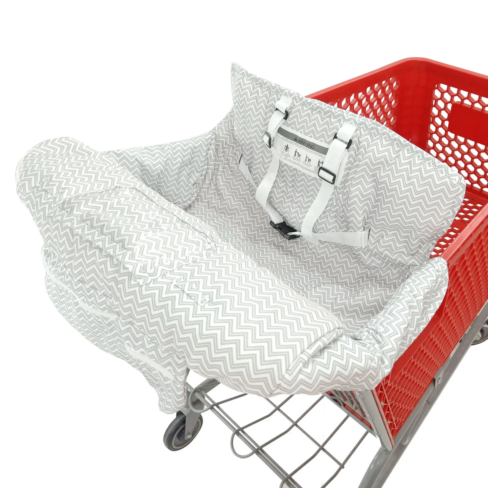 Baby and children supermarket shopping cart cover dining chair cushion protection safe travel portable kids trolley cover .