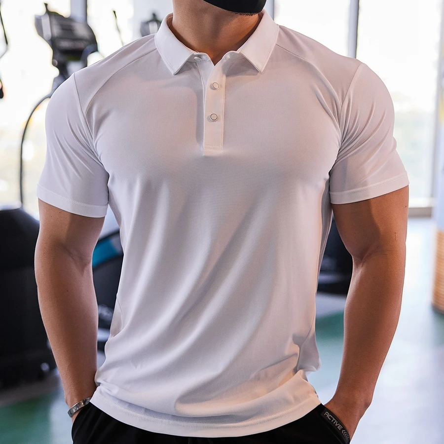 Wholesale Unisex Sports Polo T-Shirt Custom Logo Blank Printed Short Sleeve Golf Polo Shirt For Men
