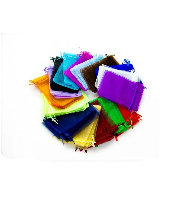 Various Good Quality Organza Mini Bags Jewelry Packaging Bag Gift Christmas Candy Bags