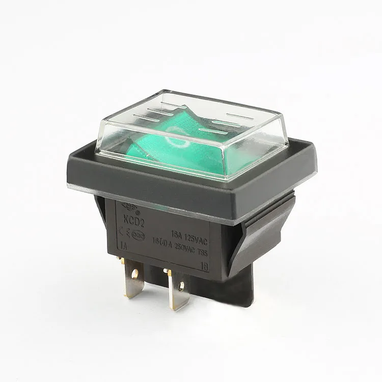 KCD2 Series Electronic  Rocker Switch Led Light Illuminated for home appliance direct supplying 2023