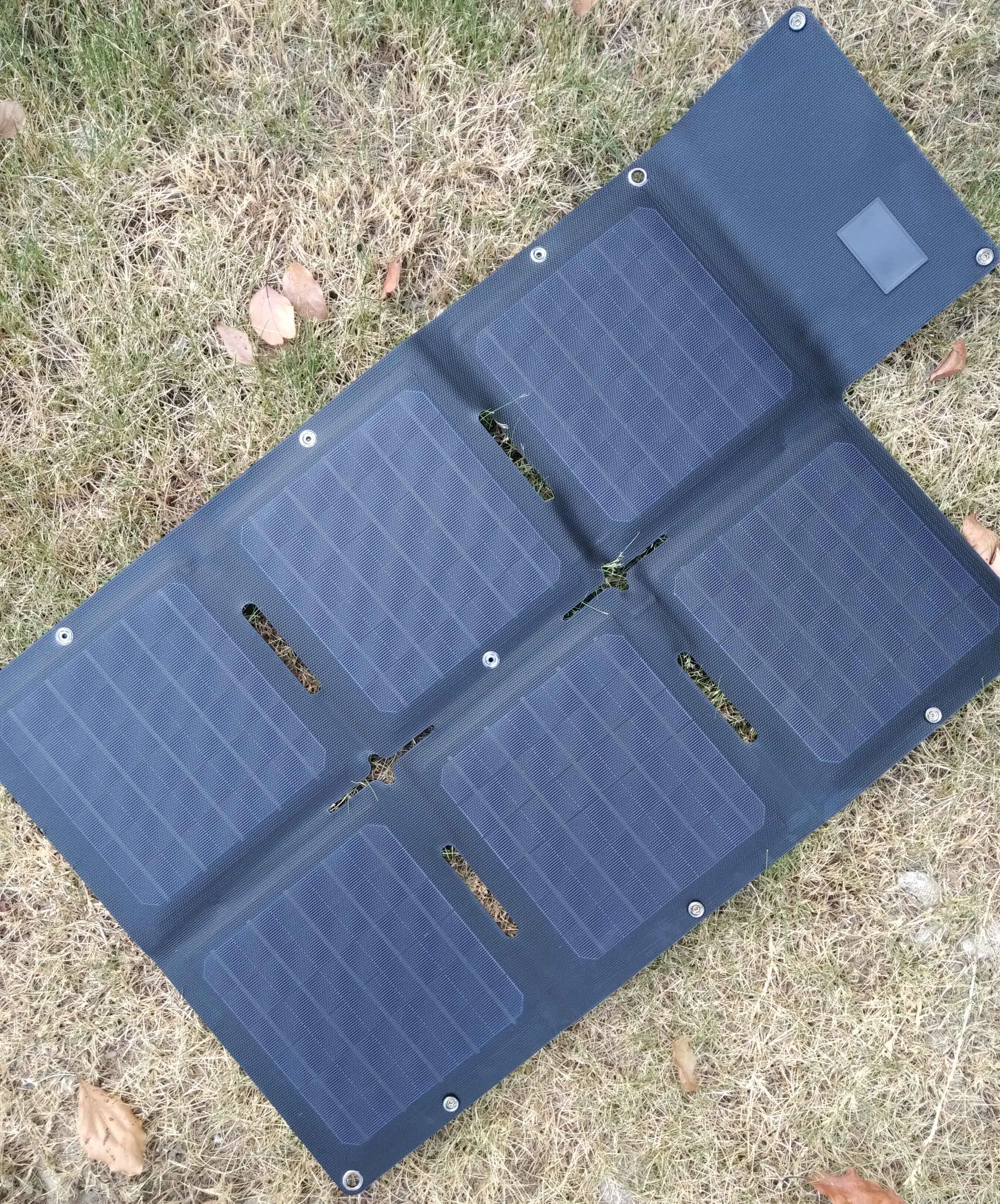 Sun Solar Charger 30W Portable Folding Phone Charger with Solar Panel Outdoor 5V Dual USB