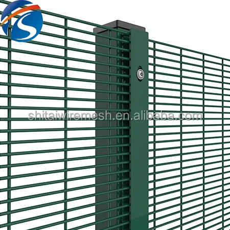Anping factory price durable welded 358 anti climb high security wire mesh fence for sale