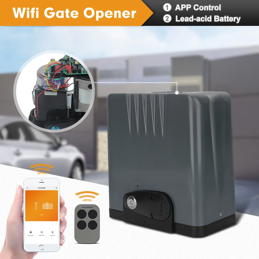 Manufacturer Supplier 1000Kg Automation System Wifi Automatic Sliding Gate Opener Kit