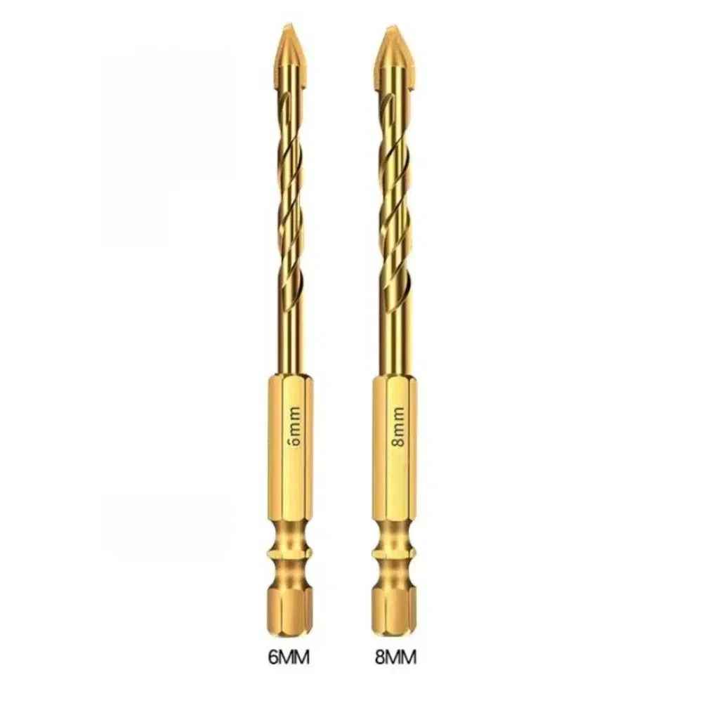 High Hardness Green TiN Coated Eccentric Drill Bit for Drywall Bricks Tiles Wood
