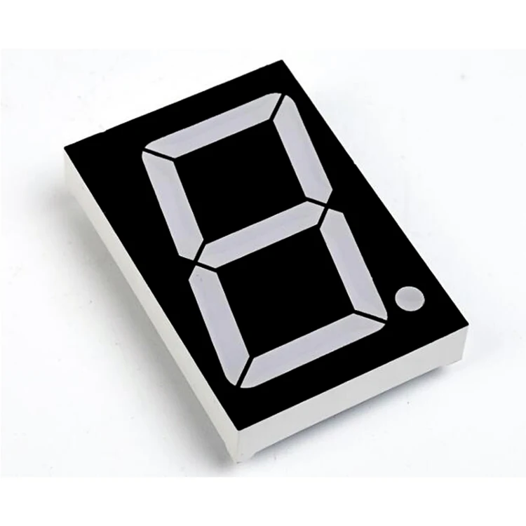 Blue color 1 digit 3 inch outdoor 7 segment led display