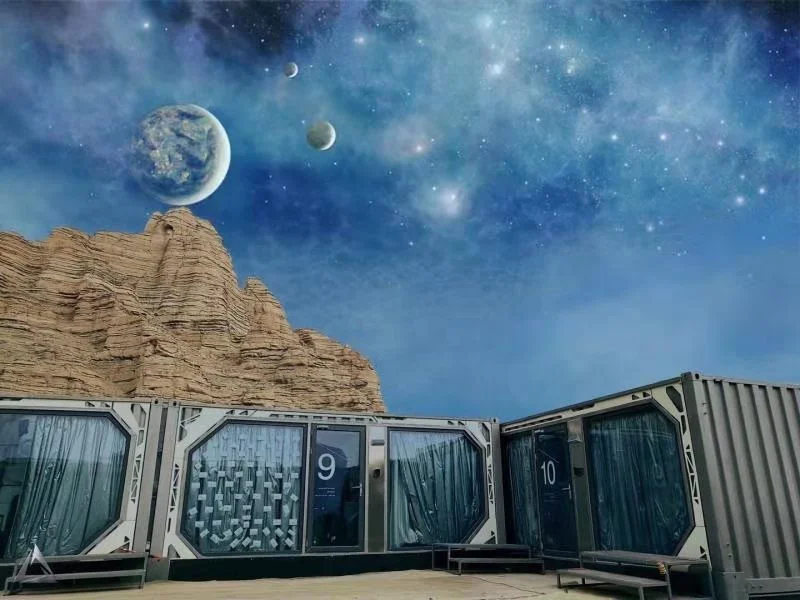 sexy movable cool conveniently mini and family style container house for sea sports outdoor party