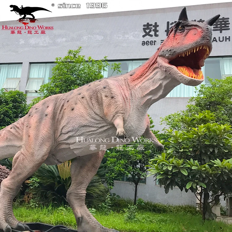 3D Animatronic Carnotaurus dinosaur model from Zigong