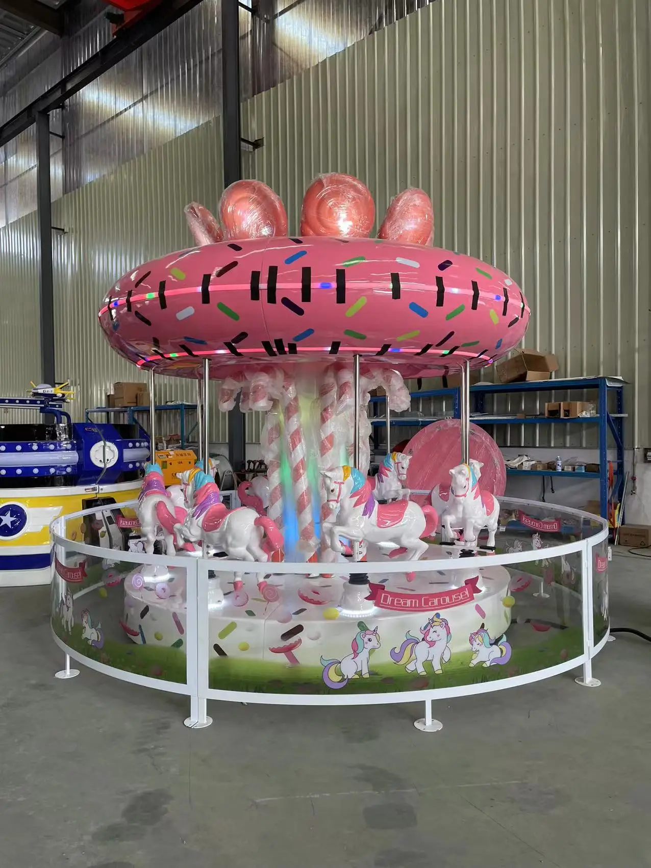 Popular Design Fairground Merry Go Round Amusement Park Equipment Dream Carousel For Sale