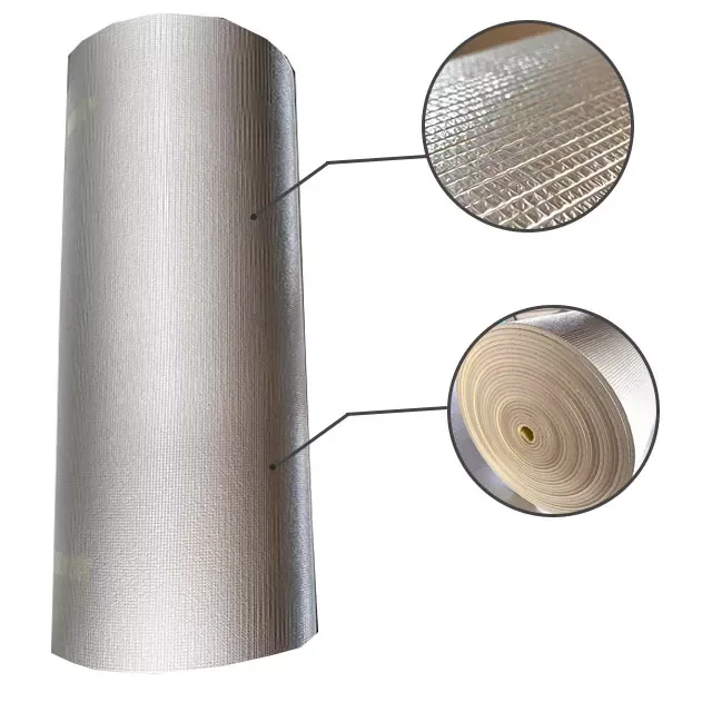 Aluminum Foil Woven Fabric EPE foam foil radiant barrier aluminum thermal reflective foil insulation