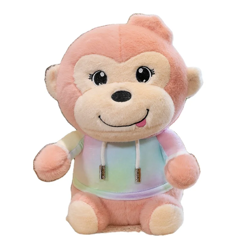 AIFEI TOY Cartoon Cute Camouflage Monkey Plush Toy Doll Birthday Gift for Boys and Girls