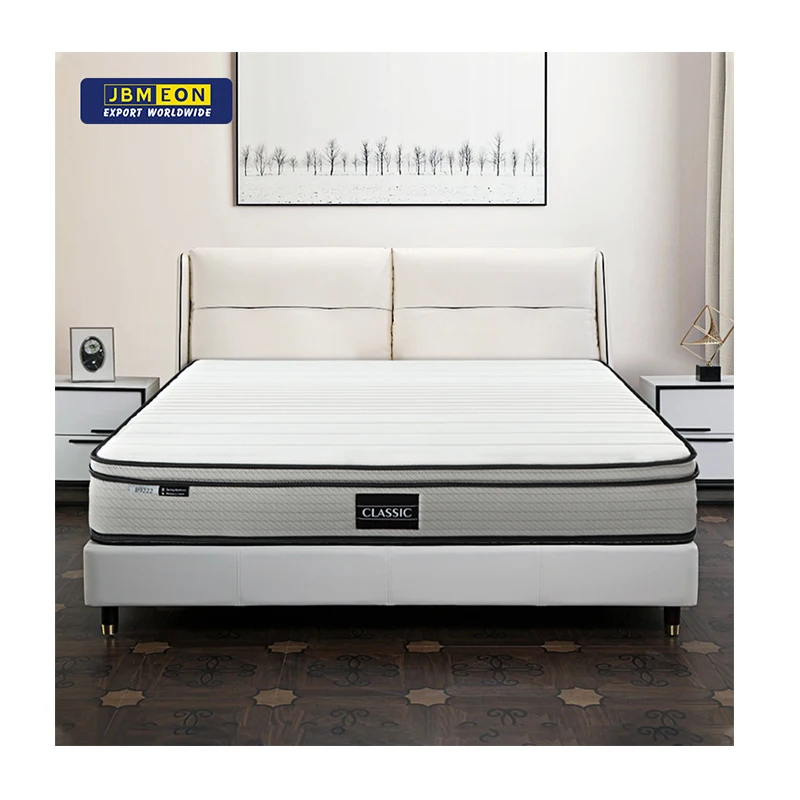 6 Inch Tight Top Rolling Bonnel Spring Mattress High density foam Comfort spring mattress china wholesale 100 latex mattress