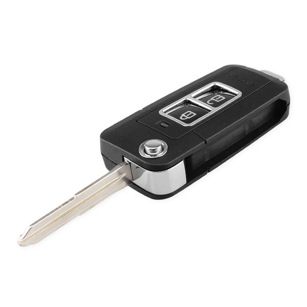 KEYYOU Remote Key Shell For Kia Carens Cerato Sportage Modified Key Fob Replacement 2 Buttons Key Case