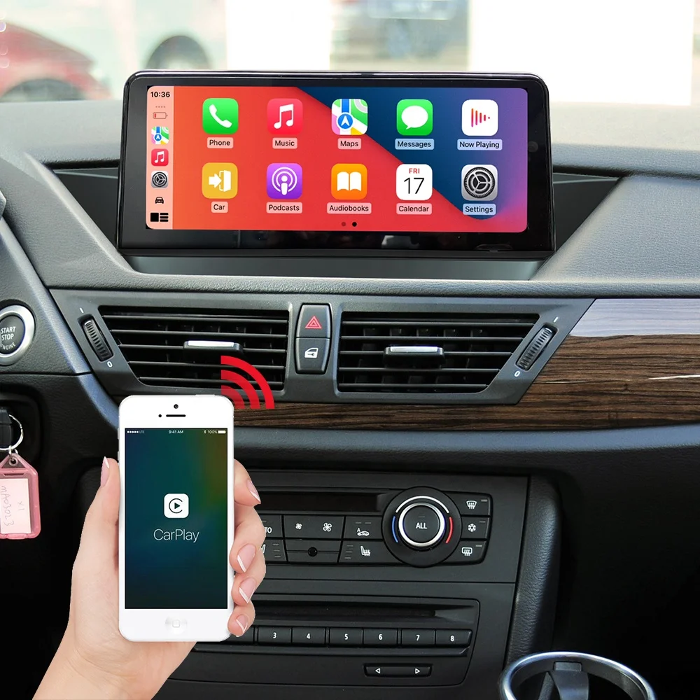 Route Linux 10.25inch 1920*720 car radio screen for BMW X1 E84 CIC system 2009-2015 Car stereo dual system with wireless carplay