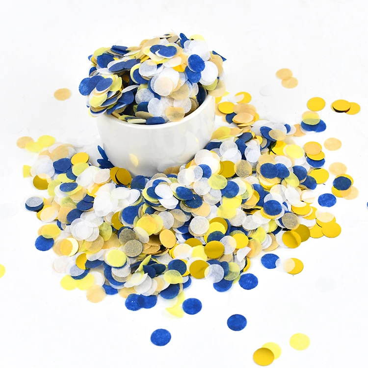 SR Factory Supply Wholesale Confetti Explosion Cards Bulk Granel Artical Magnetic Biodegradable Rice Paper Gold Table