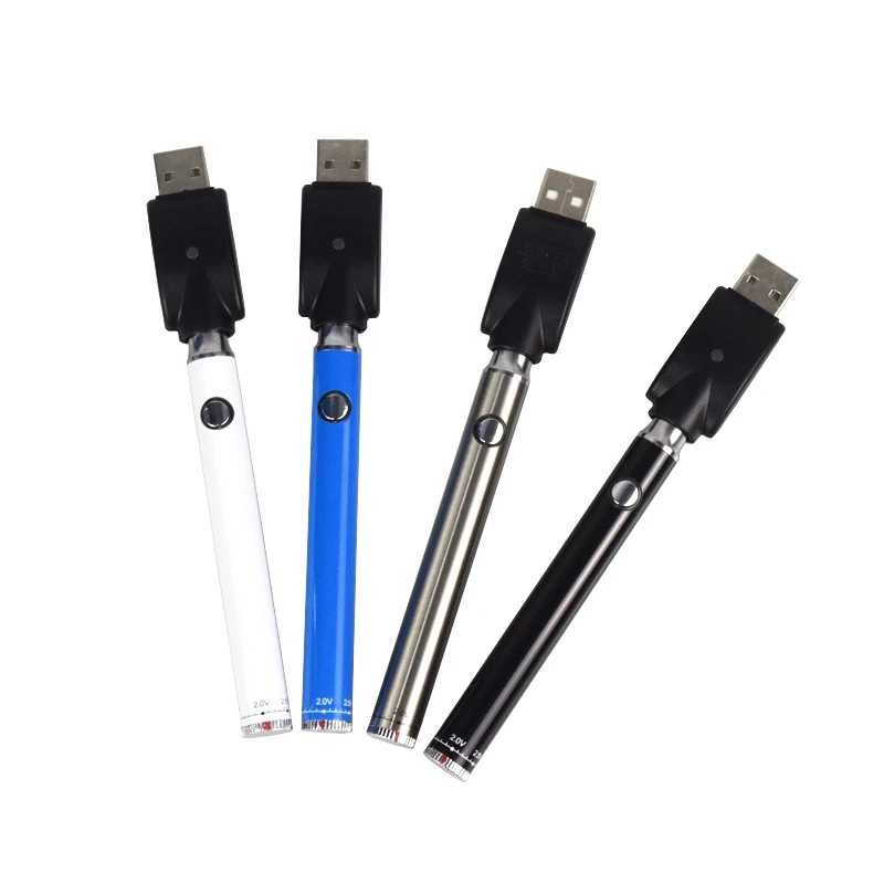  CBD 510 аккумуляторная батарея 350 мАч перезаряжаемая cbd vape pen kit с регулируемым