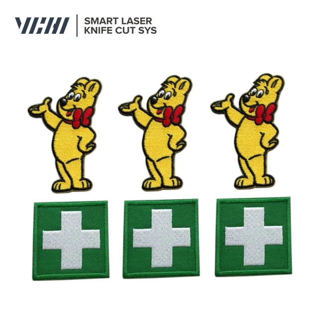 VICHI Automatic Laser Cutter Laser Cutting Machine with CCD Camera and Conveyor for Woven Labels and All New Innovation Fabric