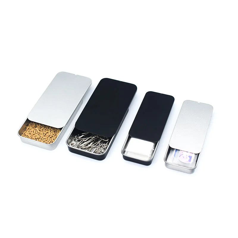 custom Smoking accessory herbal Stash Can Boxes and Containers cigar smoke Wholesale Sliding Child Resistant metal Tin Storage b