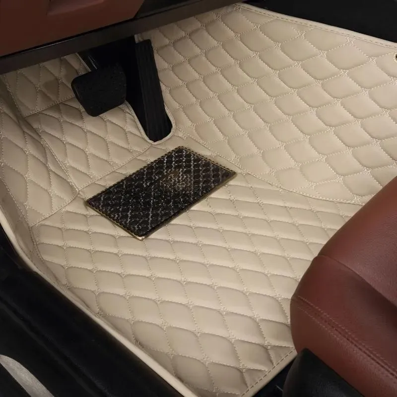 Car Auto Floor Mats Front Only Carpet Leather Universal Car Mats Front Foot Mat