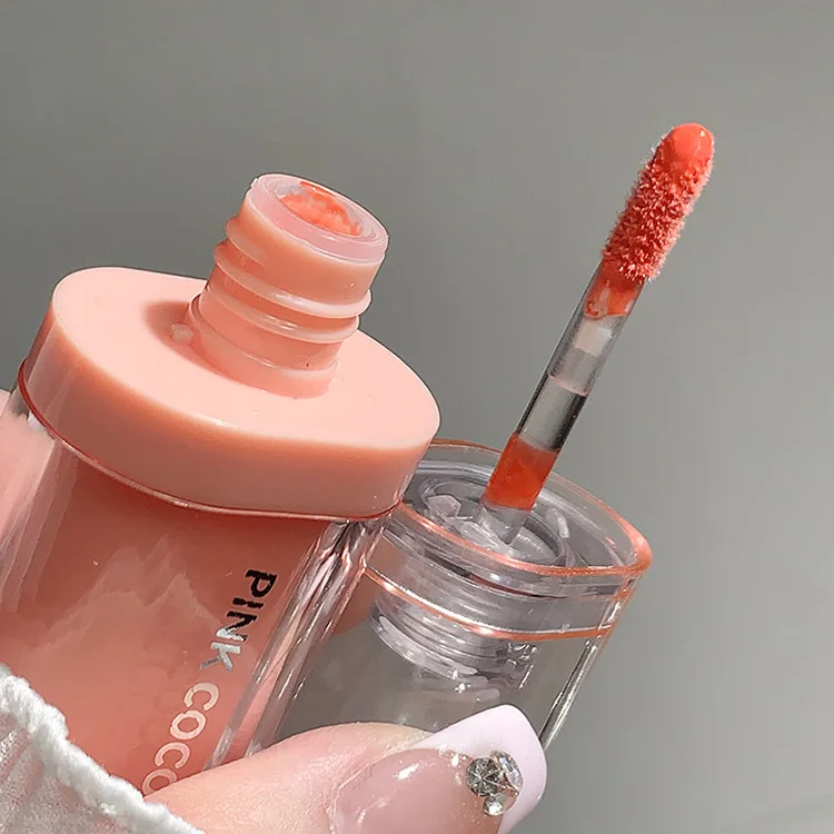 Pinkcoco Popsicle Mirror Lip Glaze Water Light lip Oil Moisturizing Quick-drying Film-forming Nude Lip Gloss Wholesale