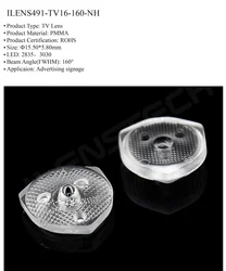 ilenstech 160 degree backlight led tv lens 3030 ilens491