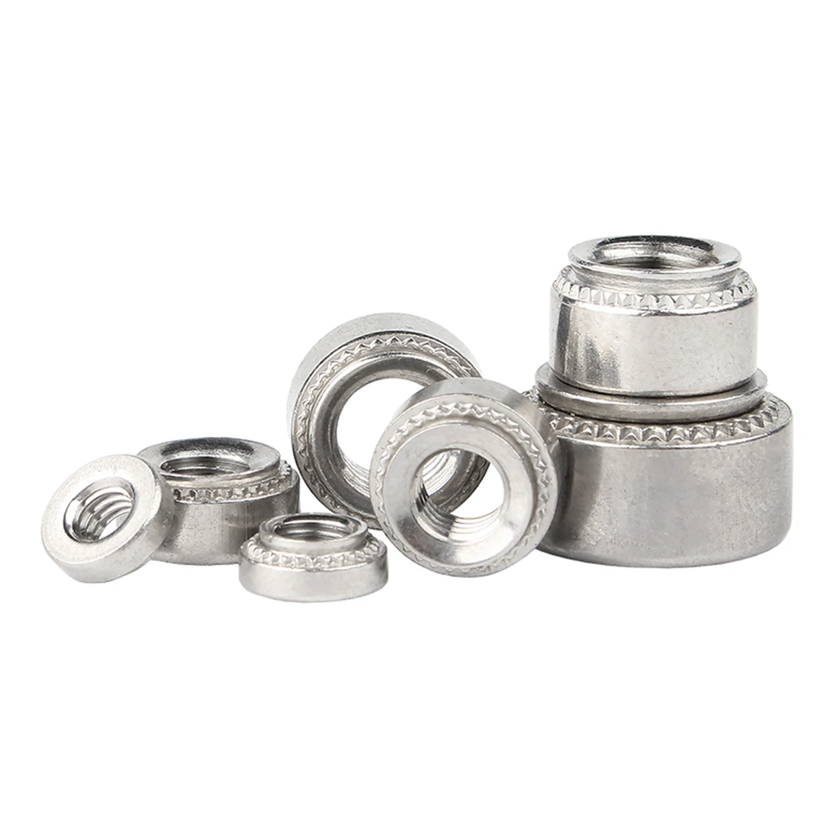 Stainless Steel 304 Self-Clinching Nut Zinc Plated Hex Nut Locking Rivets CLS-M5 Press Insert Fasteners
