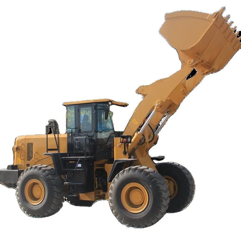 Hot selling ZL50 shipping container mini wheel loader diesel payload 5ton for sale