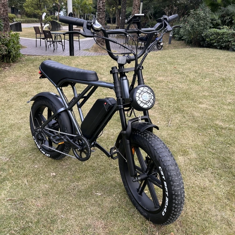 OUXI H9 Electric Bicycle 1000w with Pedal Assist System Retro 250w Fat Tire Electric dirt Bike 48v Ebike Mountain H9 for USA EU