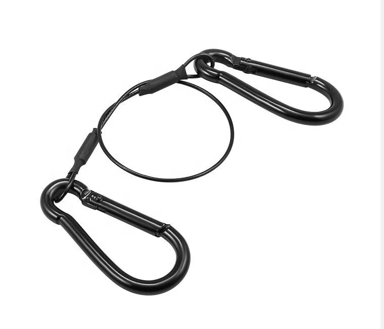 1.5mm stainless steel keychain cable rope nylon coated / stainless steel wire keyring for lifting