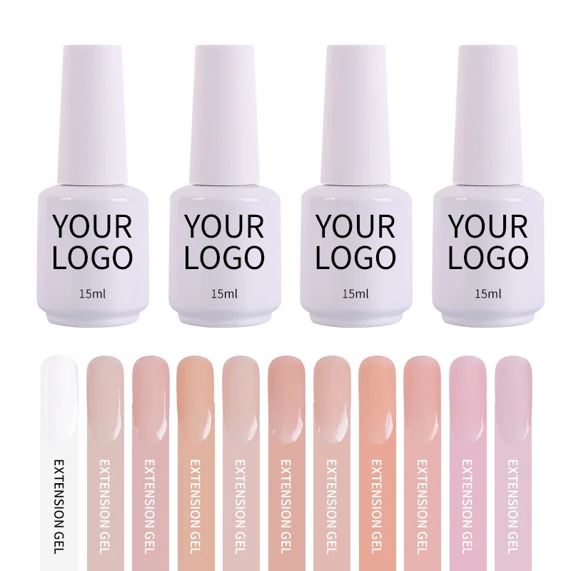 Professional Private Label Acrylic Poly Gel Nails Custom Color Soak Off Led/UV Nail Extension Gel