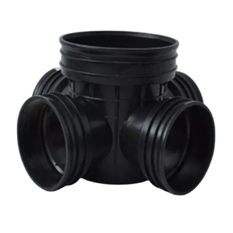 Underground Rotational Molding Black Plastic Manhole Inspection Well
