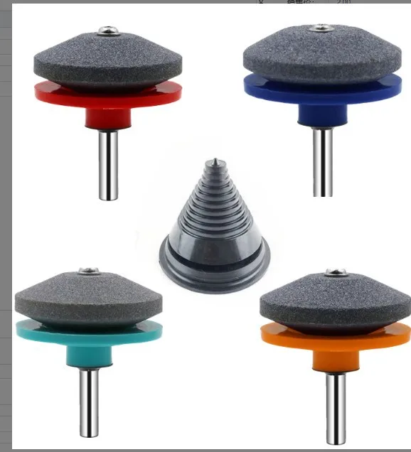 10 Lawn Mower Sharpener Whetstone Lawnmower Blade Sharpener Grinding Universal Grinding Drill Tool Garden tools