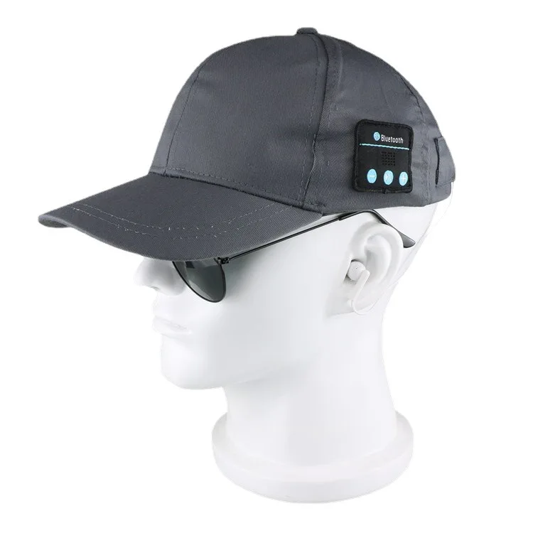 LED luminous Cap USB charging bluetooth music hat baseball hat with bluetooth function sports spot bluetooth headset hat