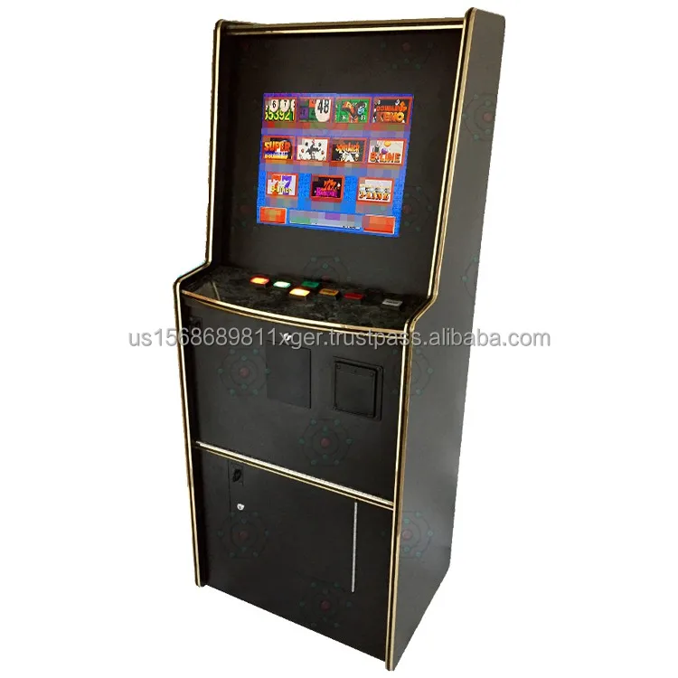 Mini Coin Operated Bar Top Wooden Cabinet 19/22inch Touch Screen Pog Game Machine