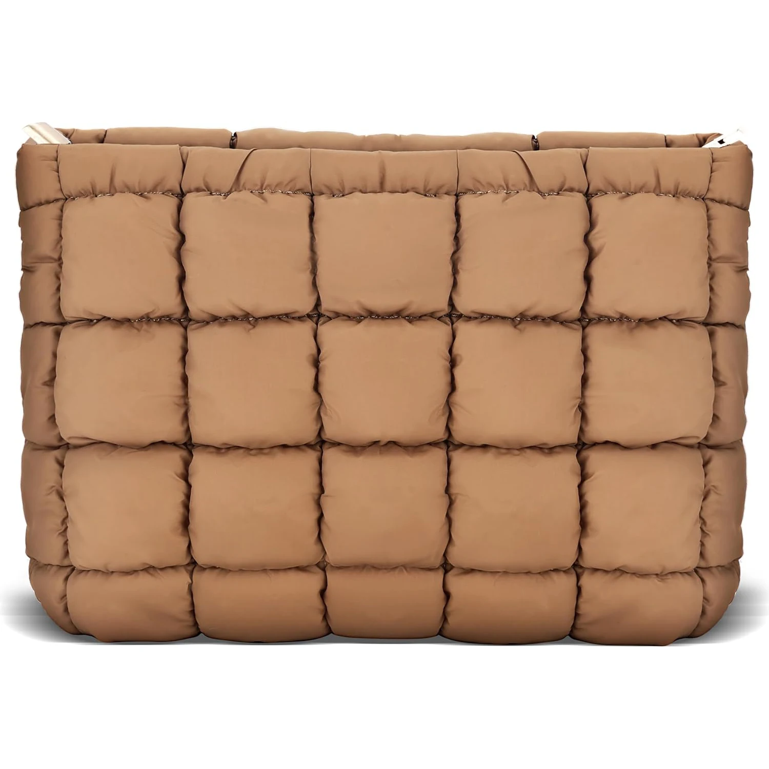 Custom Logo Puffy Quilted Travel Cosmetic Toiletry Puffer Makeup Bag