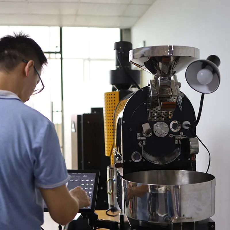 Latest design Factory full automatic hot air 1kg 2kg torrefatore processing equipment coffee bean roasted roaster machine maker