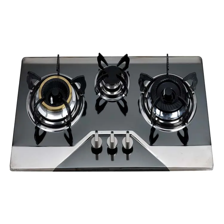 kitchen appliance tempered glass 3 burner built in gas hob gas cooker gas stove