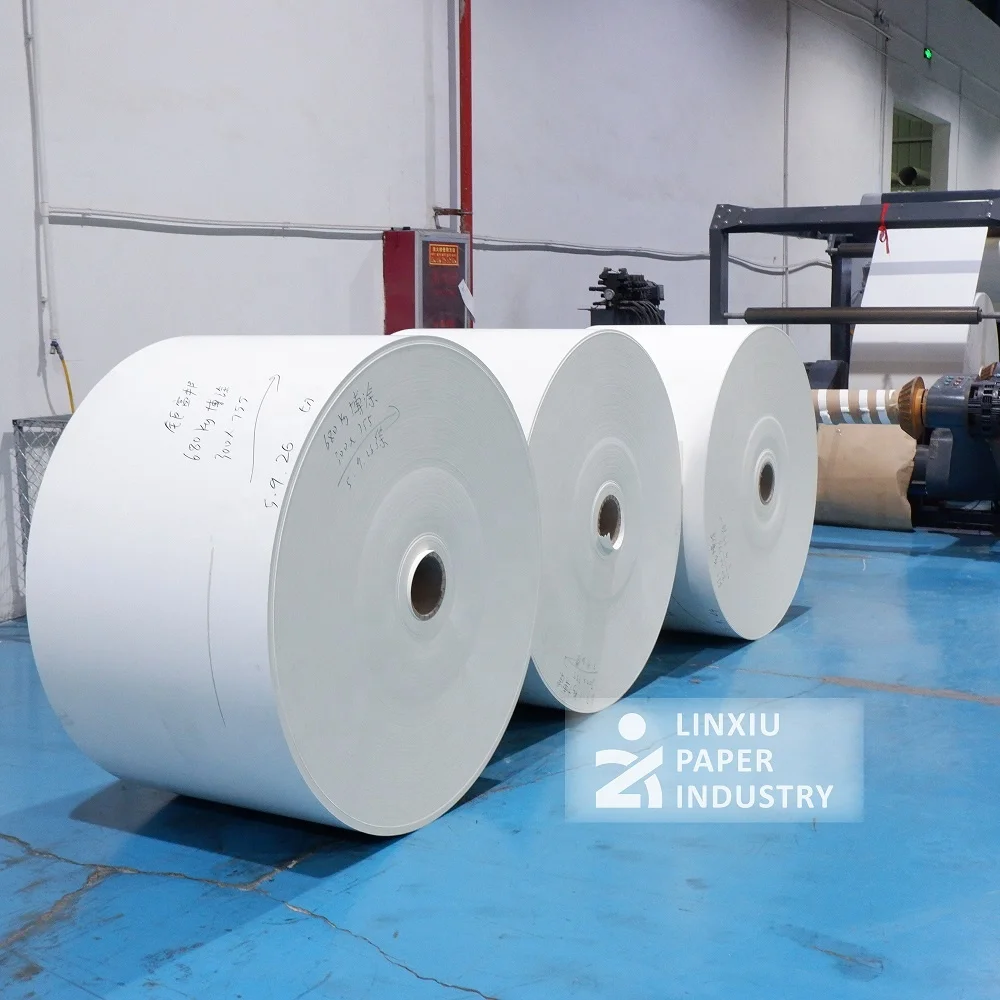 Virgin Wood Pulp 135-350gsm Single PE Coated Paper Roll for Paper Cup /Paper Container making