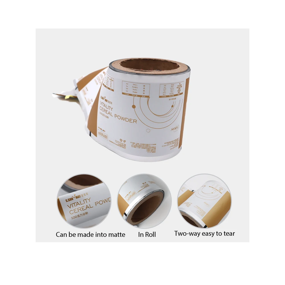 Customized Plastic Film Roll Candy Potato Chips Flexible Packaging Film Roll For Food Packaging PE PET Laminated Film