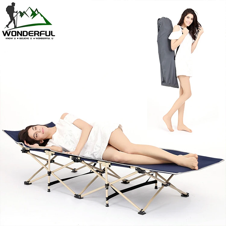 Single Person Portable Oxford Lightweight Indoor Outdoor Camping Sleeping Folding Bed