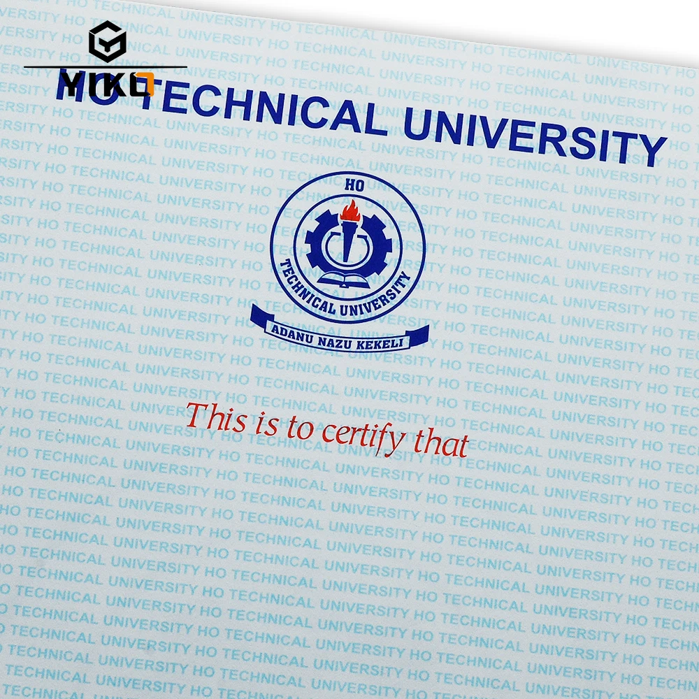 Custom Certificate Of Authenticity Hologram Watermark Paper Security Degree Certificate Printing Paper