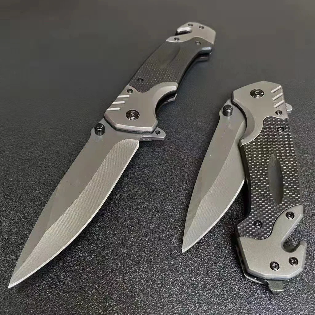 Hot Sell High Quality Black Coating Aluminum Knife Folding Tactical Survival Pocket Knife